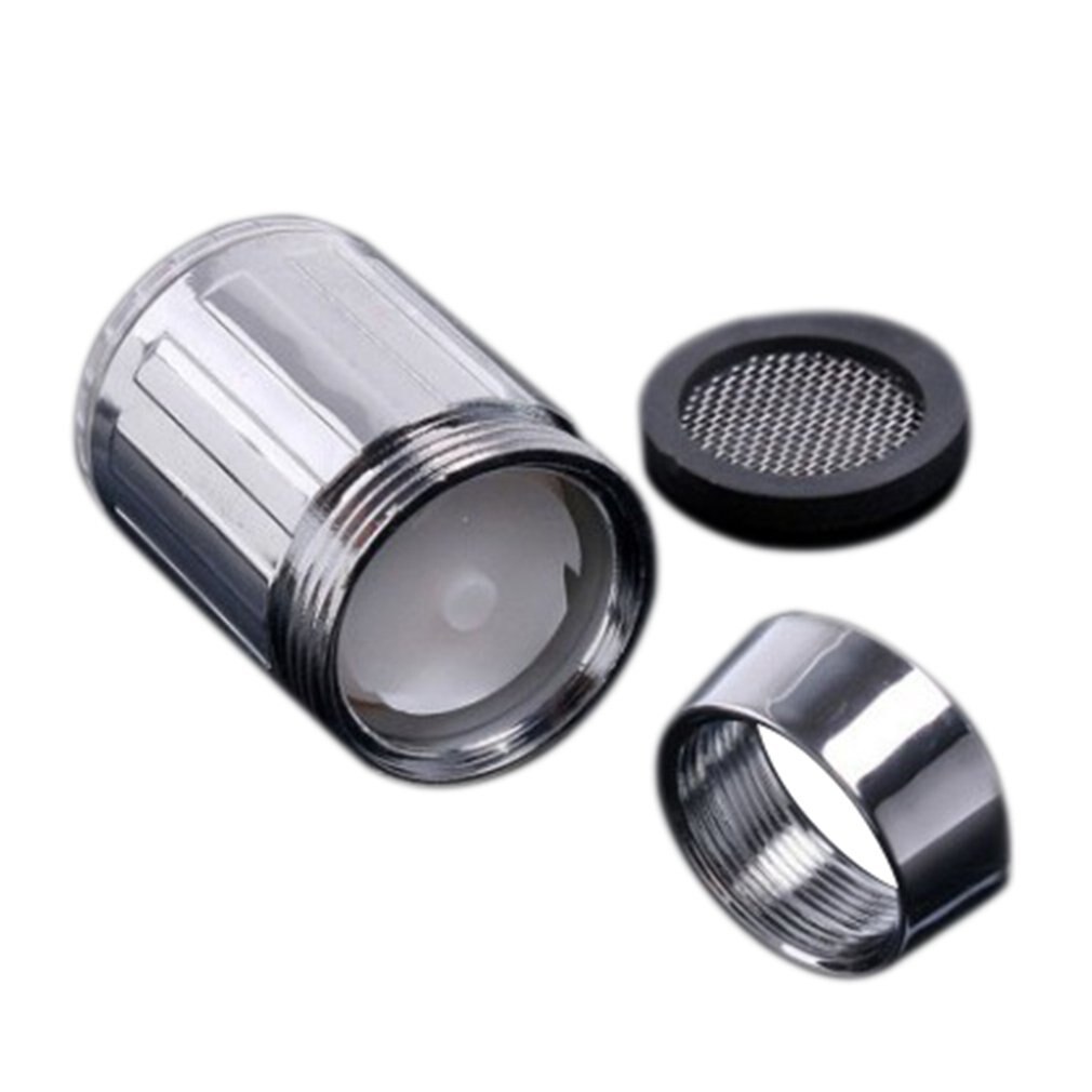 3 kleuren 7 kleuren veranderende gloeiende led keukenkraan douchekraan nieuwigheid lichtgevende kraan sproeikop licht badkamerlamp