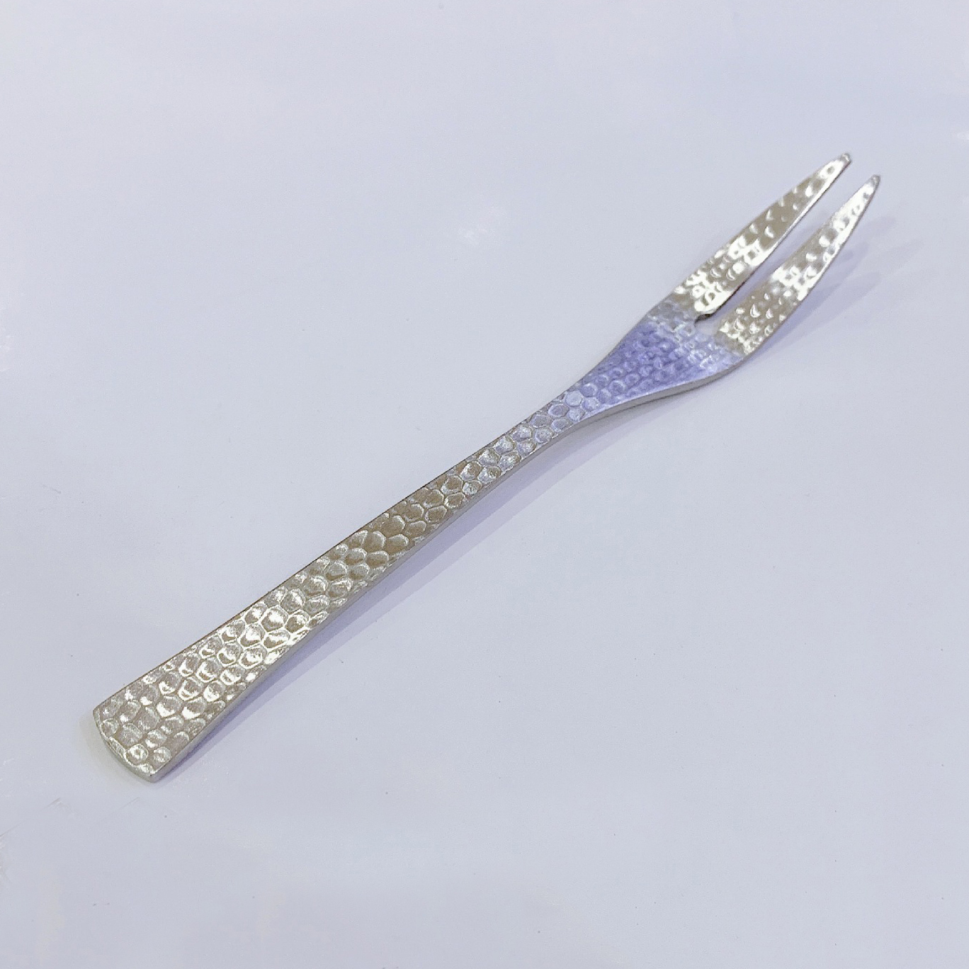 Full Hammered 18/10 Stainless Steel Silverware Cutlery Set Flatware Service for 4 Tableware Steak Knives Spoons Forks for Home: Fruit Fork