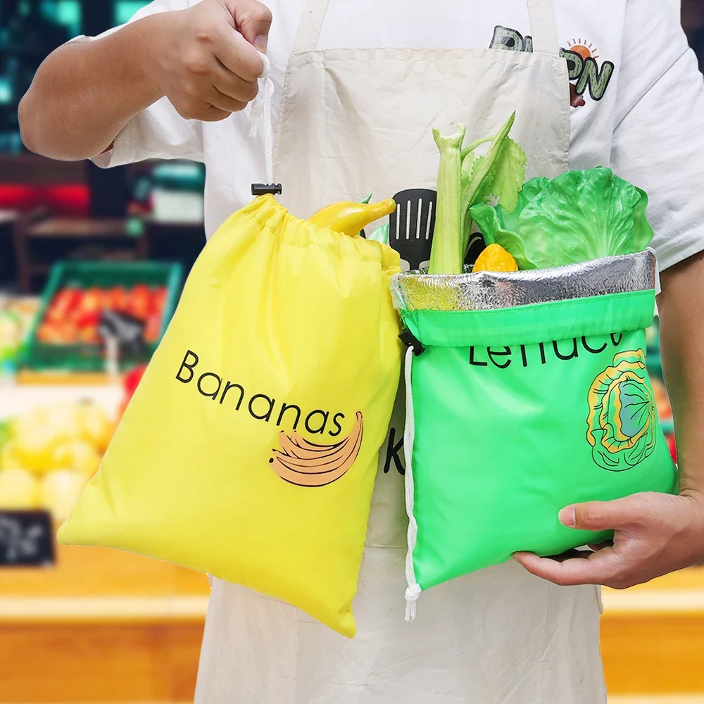 1/2pcs Banana Bundle Pocket Reusable Food Preservation Bag Vegetable Fruit Storage Bag Insulated And Shock-proof Shopping Pocket
