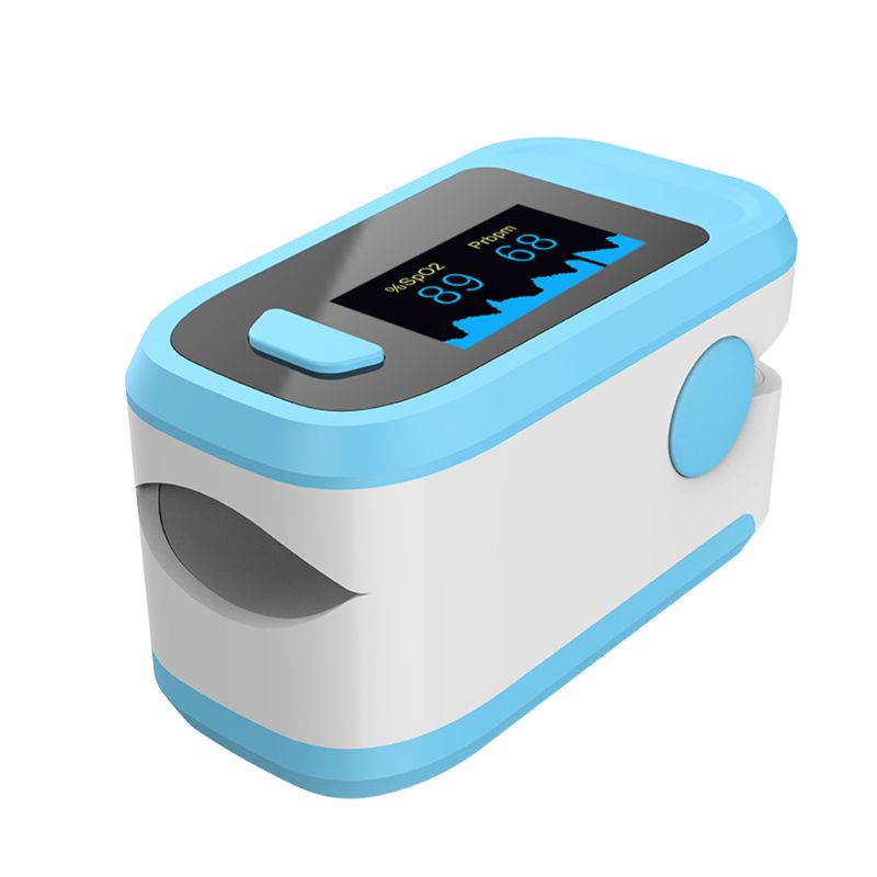 Mini Protable Finger Clip Pulsoximeter Herz Rate Blut Sauerstoff Sättigung SpO2 Monitor Familie Aerobic Übung Messen Activit: Blue White