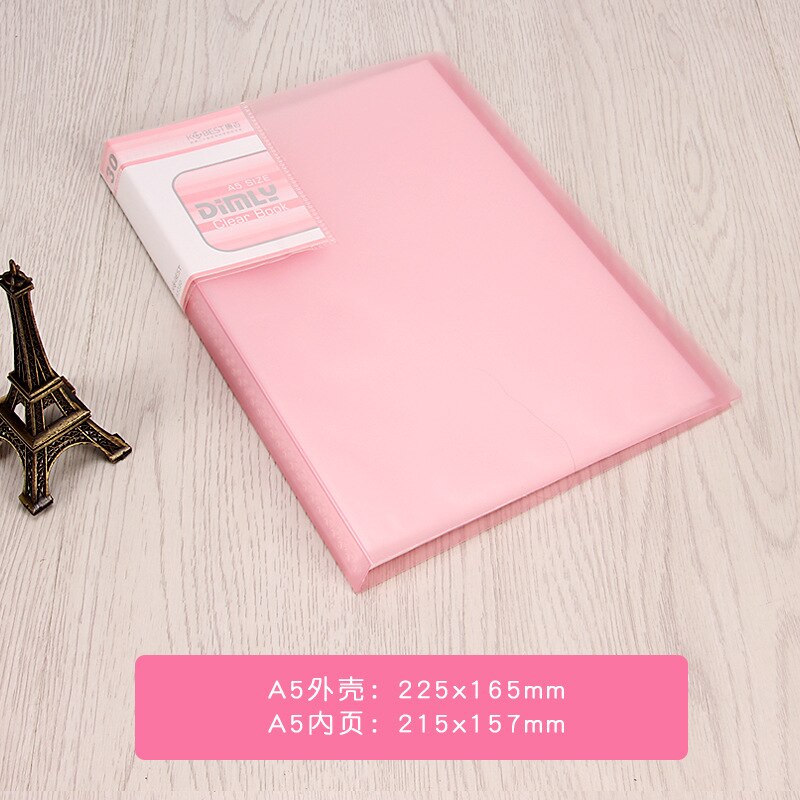 20 Page / 30 Page / 40 Page / 60 Page A5 File Folder Document Folder For Files Sorting Practical Supplies For Office And School: 30pages pink