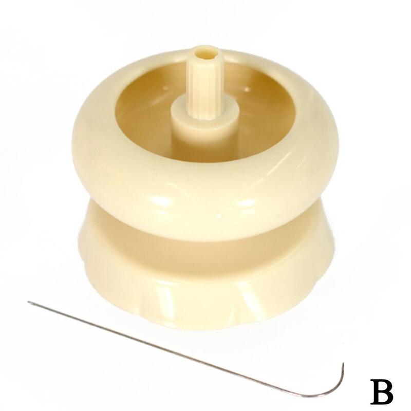 Bead Spinner Manual Fast Beader Connection Jewelry Making Tool Making Bracelet Wooden Spinner DIY Crafts Holder Bead String X5I2: Beads curved needle
