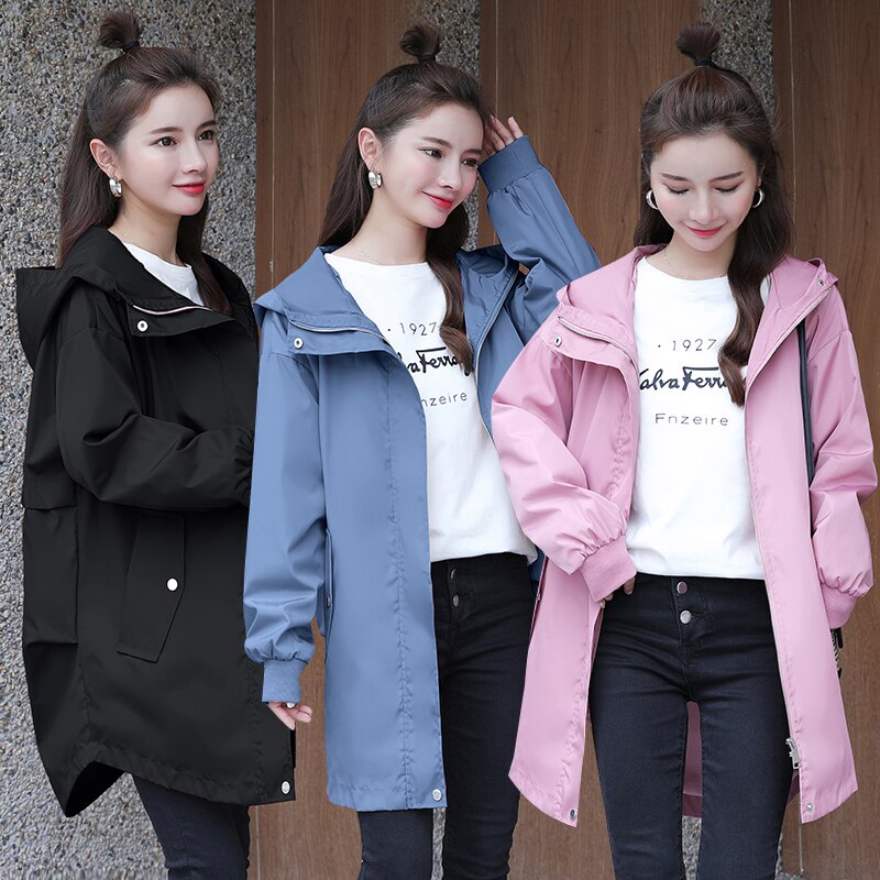 503# Autumn Spring Korean Maternity Jackets Large Size Loose Outwear Clothes for Pregnant Women Thin Pregnancy Coats