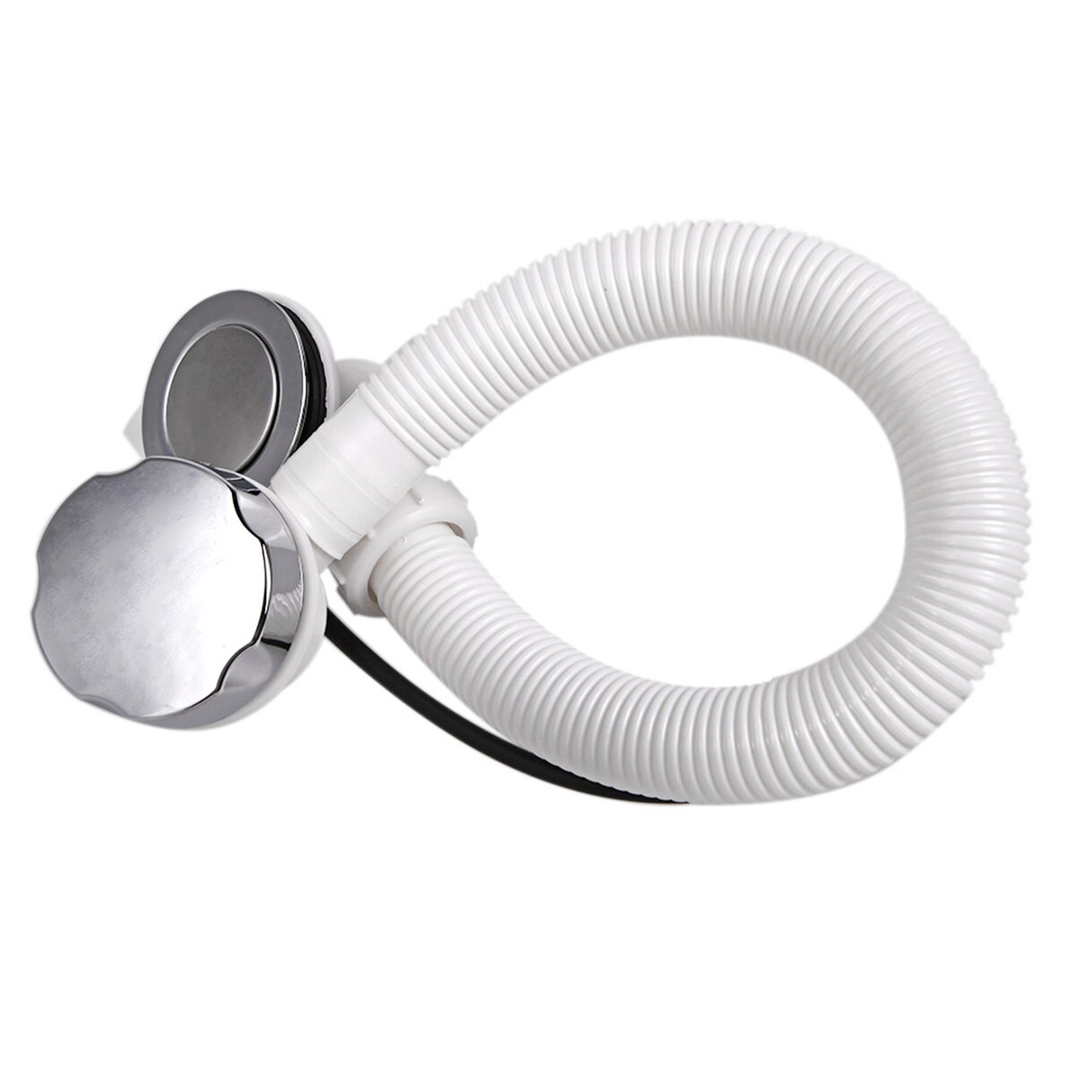 Plastic Bath Waste With Overflow Bathroom Popup Sink Strainer Bathtub Shower Basin Kit Round Chrome Floor Finished Drainer