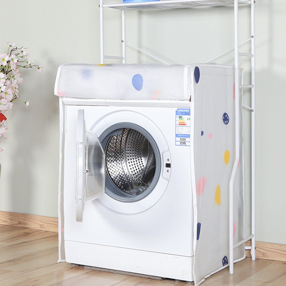 Automatic Washing Machine Cover Premium PEVA Washing Machine Case Waterproof Anti-dust Washing Machine Protector for Home (60x55