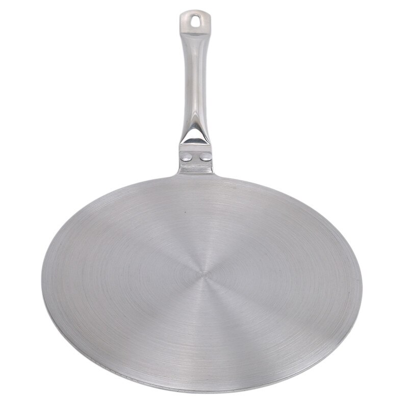 Convertisseur de plaque de cuisson à induction en acier inoxydable, convertisseur de diffuseur de chaleur pour cuisinière à induction électrique, diffuseurs de chaleur à gaz: Argent 22