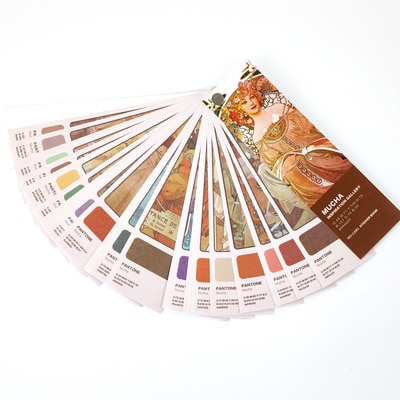 40sheets/pack Can tear Mood color guide pantone swatch card index sticker deco planner diary DIY scrapbooking material stickers