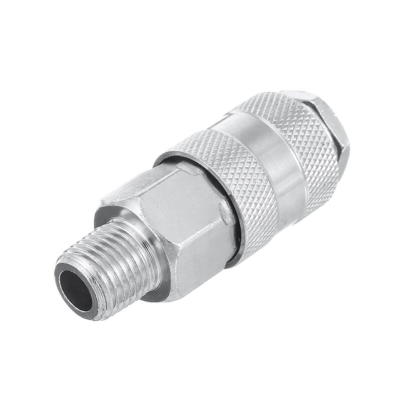 2pcs Air Line Hose Fittings Connector Female Quick Release 1/4" BSP Male Hose Fittings Connector Adapter