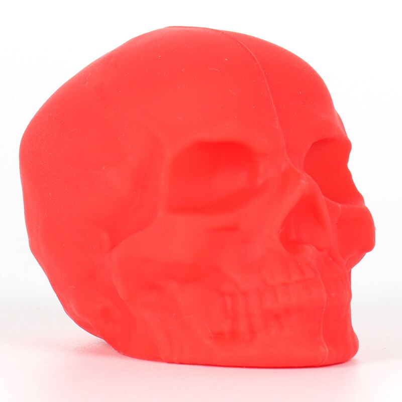 Wine Bottle Stopper Silicone Reusable Skull Shape Silicone Bottle Cork Keep Wine Fresh For Home Party XHC88: Red