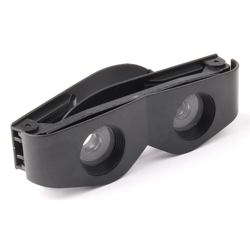 Gafas telescópicas de pesca con marco de ABS, binoculares de lupa para exteriores, color negro,