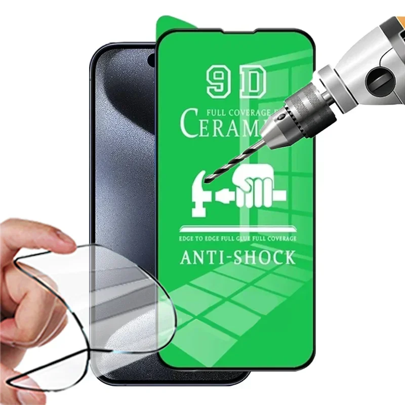 Film céramique souple HD, 5 pièces, pour iPhone 15 11 12 13 14 Pro Max 8 16 Plus, protecteur d'écran pour IPhone 13 Mini XS MAX X XR, pas du verre