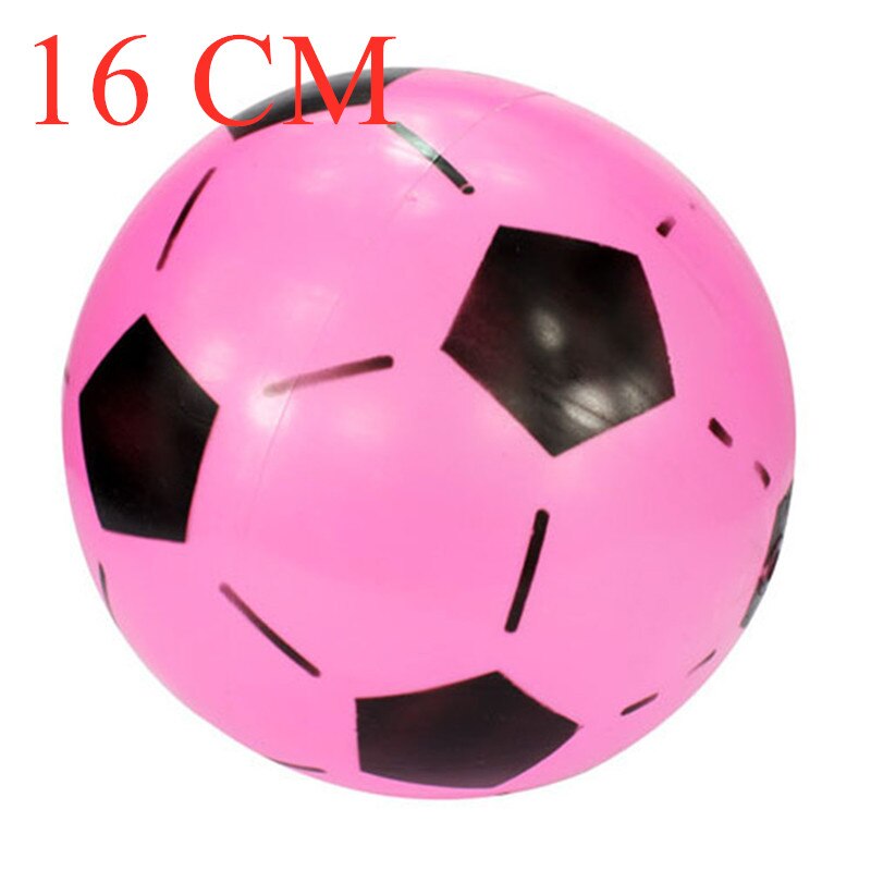 Tilfældig farve 16cm 20cm børn fodboldbold træning af børn oppustelige pvc fodbold elastiske bolde sport legetøj indendørs sportsudstyr: 01