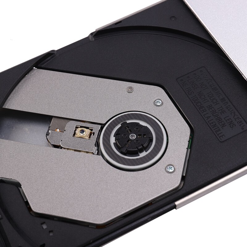 Lecteur externe pour ordinateur portable, graveur de dvd externe pour lecteur cd/dvd +/-rw, lecteur optique mobile usb 2.0
