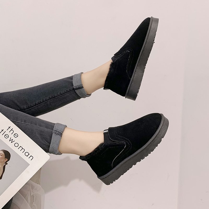 Quheng Sports and Leisure Walking Shoes Plush Cloth Shoes Warm Shoes Winter beauty Favorite