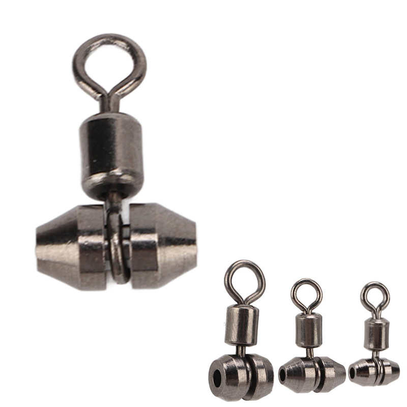 Triple Barrel Swivel Rotating Fishing Swivels for Freshwater and Saltwater