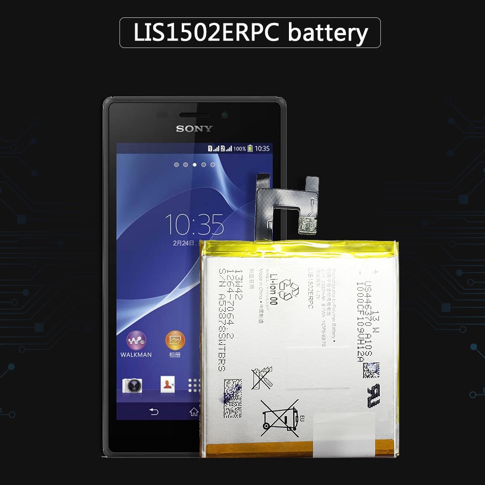 Batterie LIS1502ERPC/LIS1551ERPC 2330mAh Für Sony Xperia M2 Aqua S50h / E3 Dual D2302 D2203 D2403 D2212 D2202 d2202