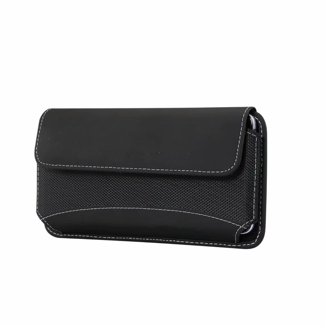 Yelun para Xiaomi Redmi 7 tiburón negro 2 Horizontal Vertical de nylon resistente funda con cubierta bolsa con Clip de cinturón lazo Estuche de transporte: For Xiaomi Redmi 7 / Horizontal