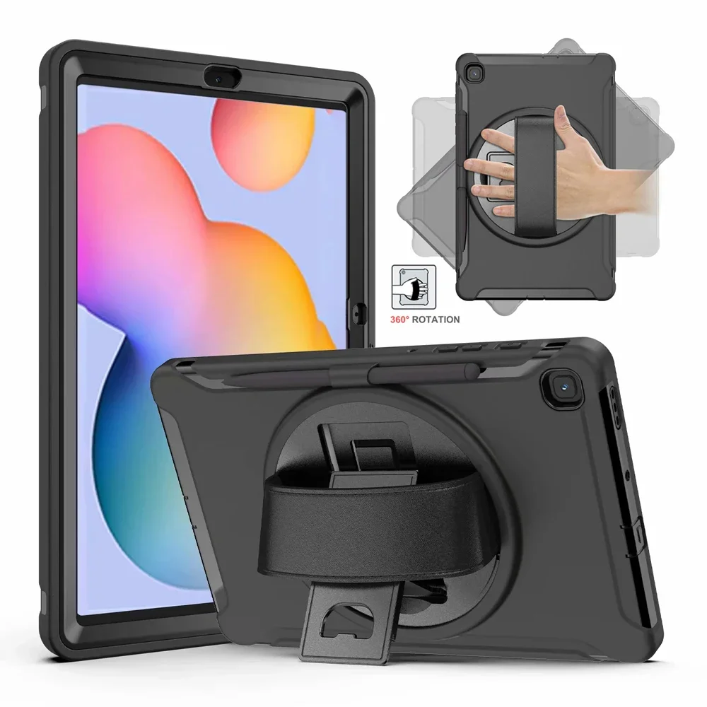 Funda para Samsung Galaxy Tab S 6 S6 Lite 2022 10,4 P610 P615 P613 P619 soporte giratorio para PC Fundas a prueba de golpes para tableta