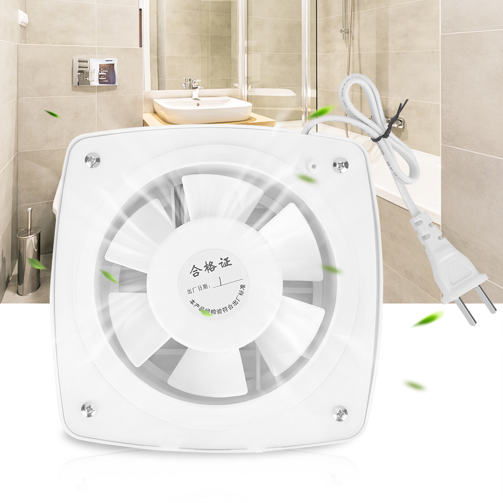 12W 220V Home Bathroom Kitchen Window Wall Mount Air Vent Ventilation Exhaust Fan With Modern And Simple