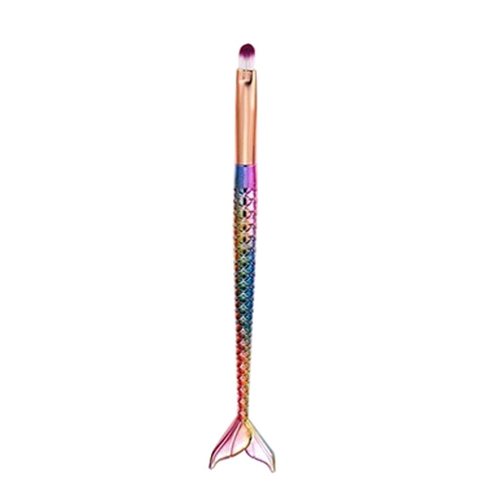 4*4*20 Cm 1 Pcs Fony Make Up Fan Blush Borstels Cosmetische Concealer Mermaid Borstel Maquiagem Borstels tool: P