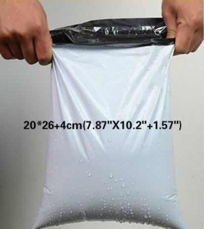 20Pcs White Self-seal Adhesive Courier bags Storage Bags Plastic Poly Envelope Mailer Postal Mailing Bags: 20X30CM