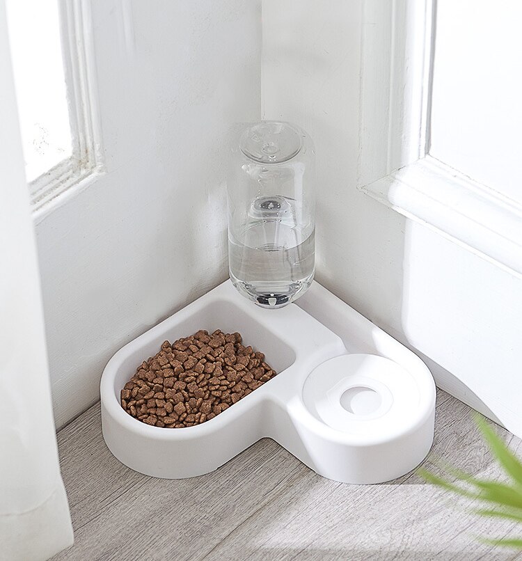 2.2L zwierzę domowe pies Kot podajnik automatyczny miska dla psów woda pitna 528ml butelka kotek miski powolne karmienie pojemnik dostawy: biały