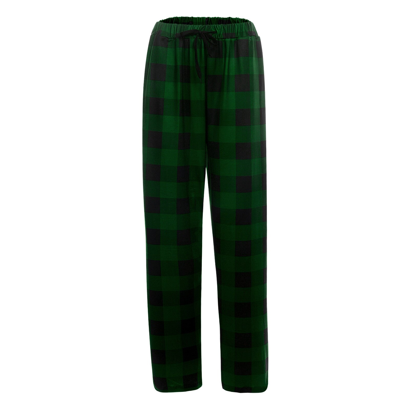 Winter Sleep Bottoms Homewear Vintage Nachtkleding Broek Voor Mannelijke Plaid Pyjamabroek Voor Adluts Woninginrichting Katoen Broek: green / L