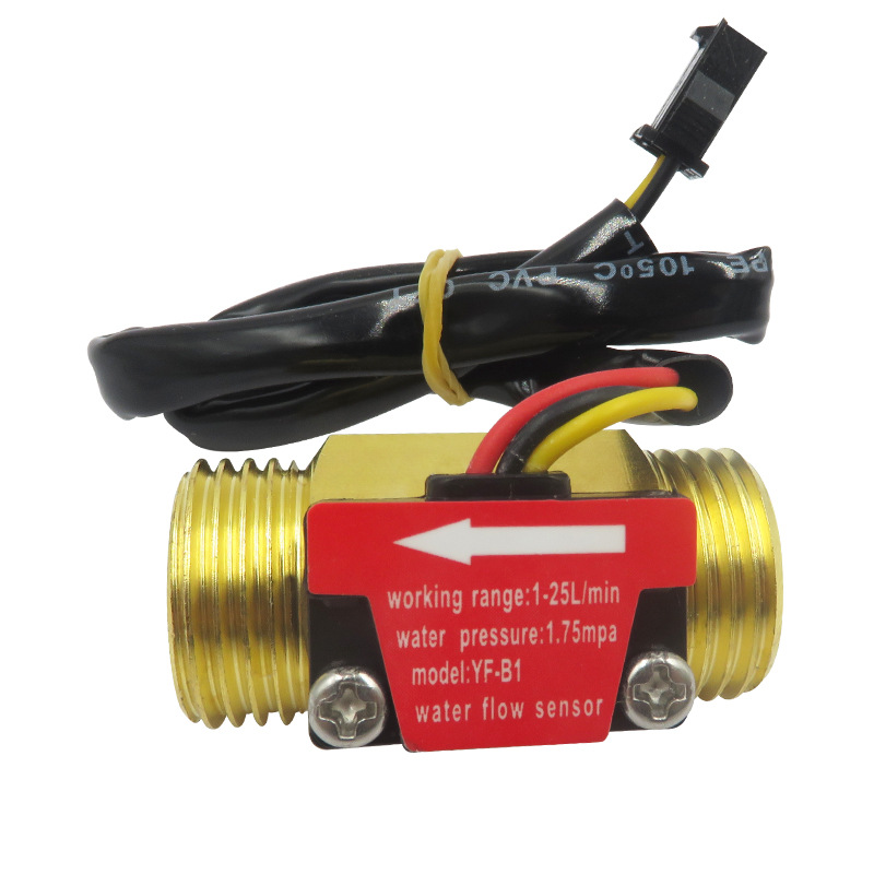 Capteur de mesure 1 l d&#39;eau = 660 impulsion YF-B1 liquide 1-25l/Min, débitmètre de Signal NPN G1/2