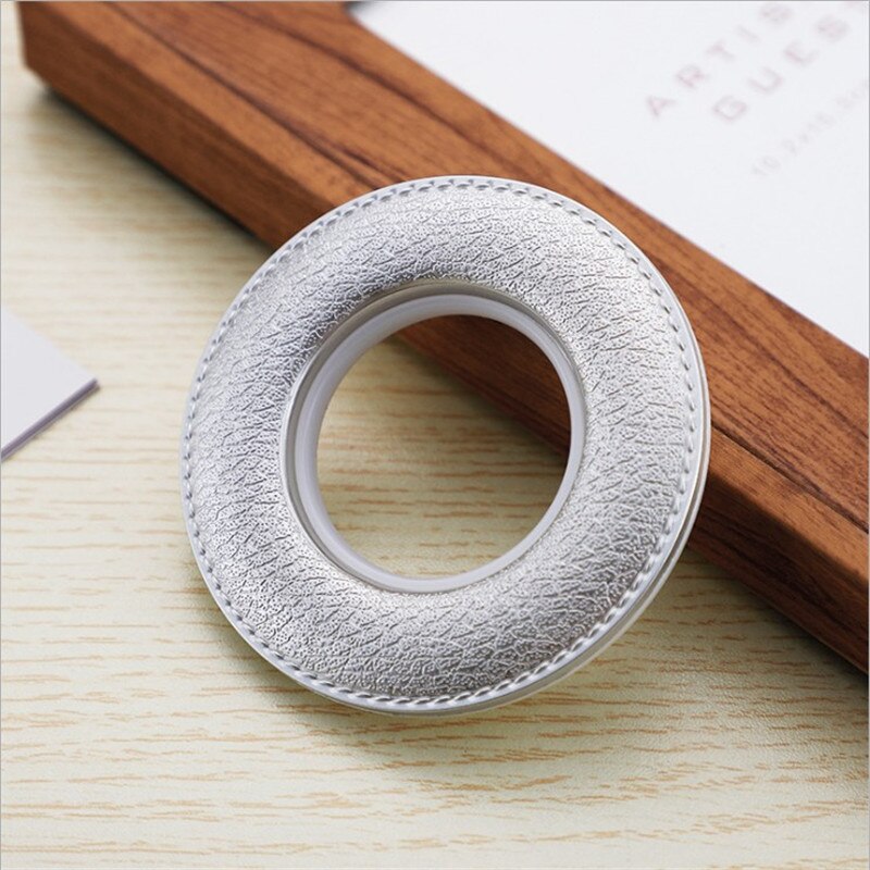 Curtain Rings Luxury Curtain Eyelets Buckles Oversize Curtains Curtain Cirle Silent Rings Rod Grommet ABS Accessories Roman: Silver-10pcs