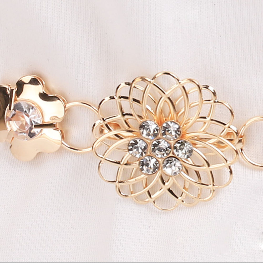 Belt Women's Lady Metal Chain Gold Color Belt Body Chain unique Female Dress Decor Belts