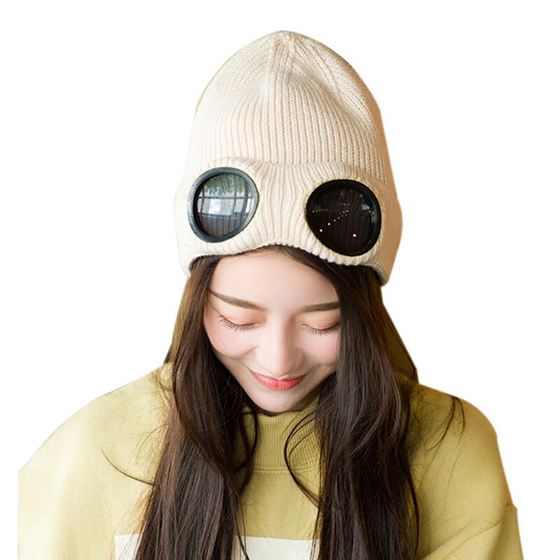 Sport Ski Cap Unisex Wol Gebreide Goggles Thermisc... – Grandado