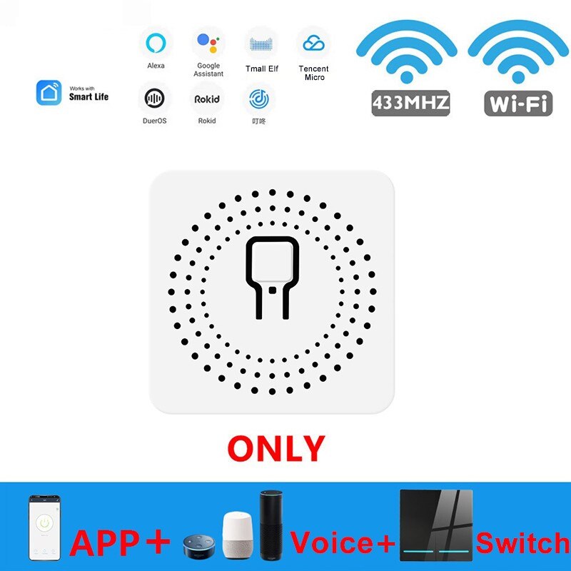 16A/10A Mini Smart Wifi Switch Ondersteuning 2 Manier Control Smart Home Schakelaars Modifier Werkt Met Alexa Google Thuis smart Leven App