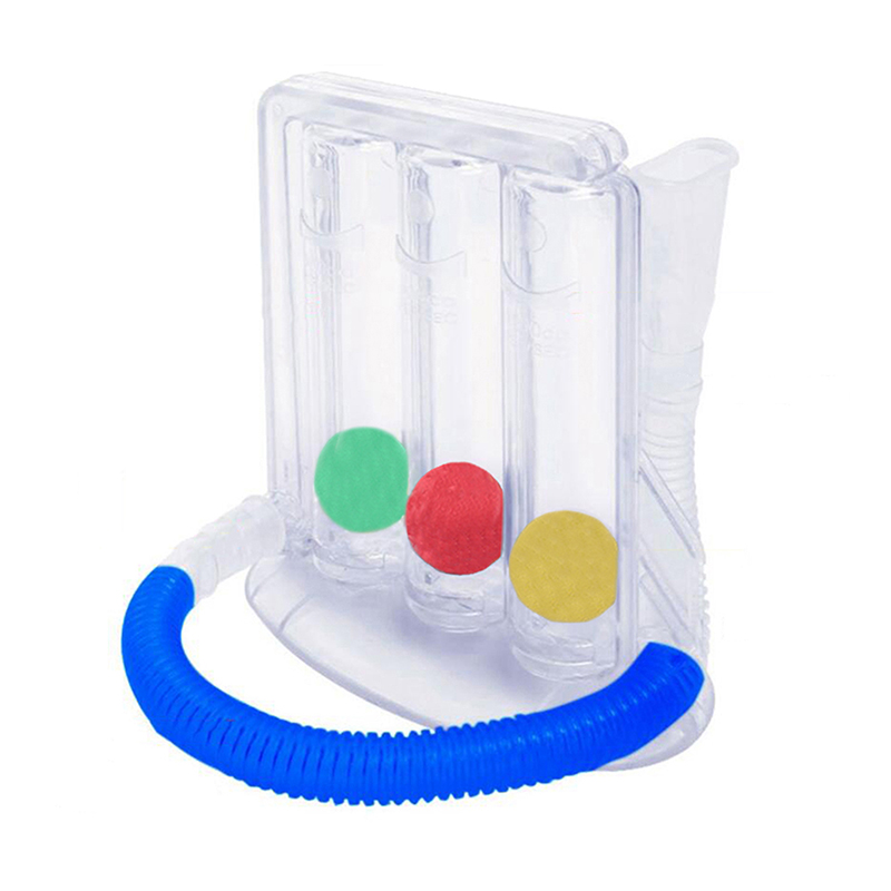 3 Balls Breathing Exerciser Lung Function Improvement Trainer Respiratory Spirometry Breath Measurement System: Default Title