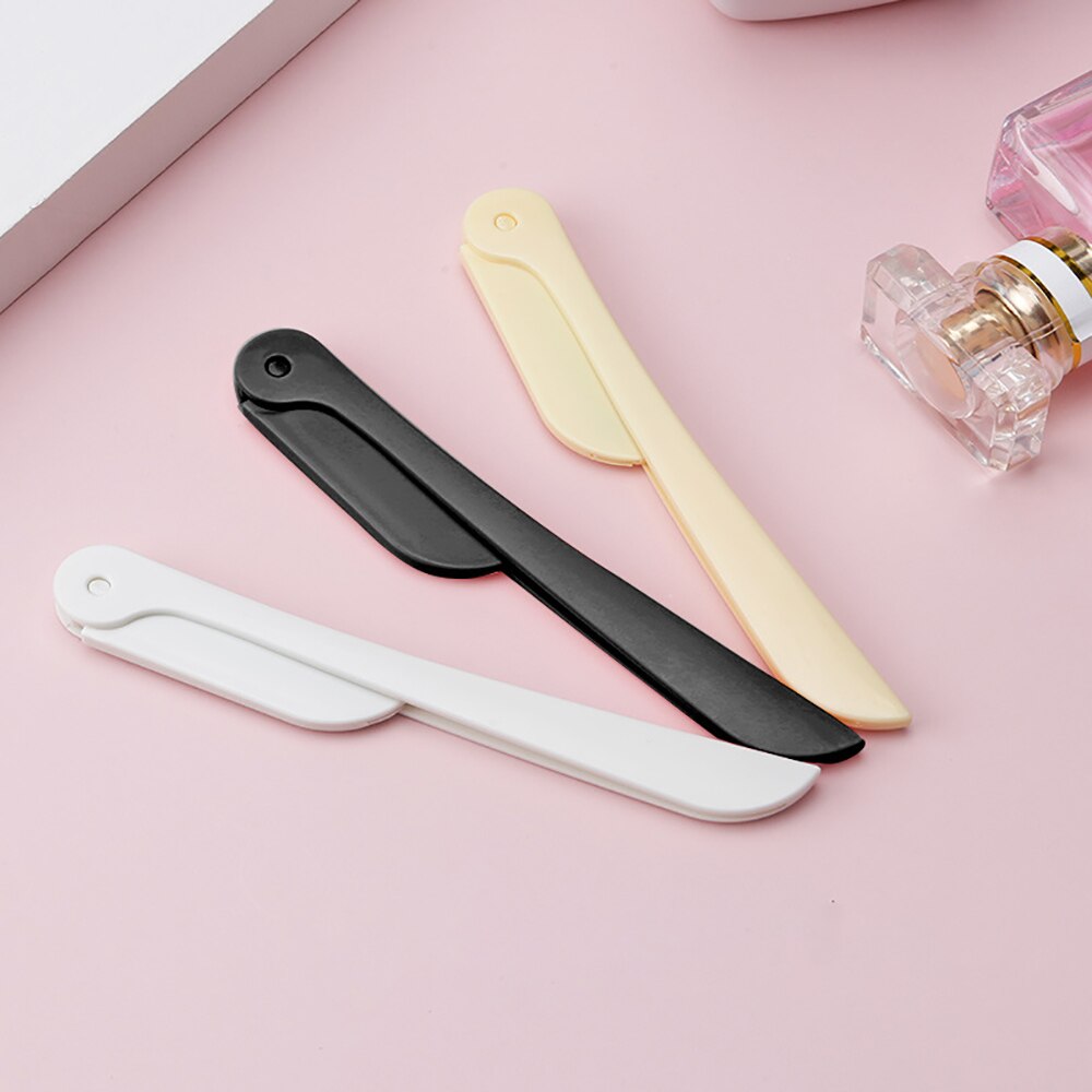 3/10pcs Eyebrow Trimmer Blade Shaver Portable Facial Face Razor Eyebrow Shaper Shaping Tool Scissors Face Hair Remover for Women: C - 3pcs Multi-color