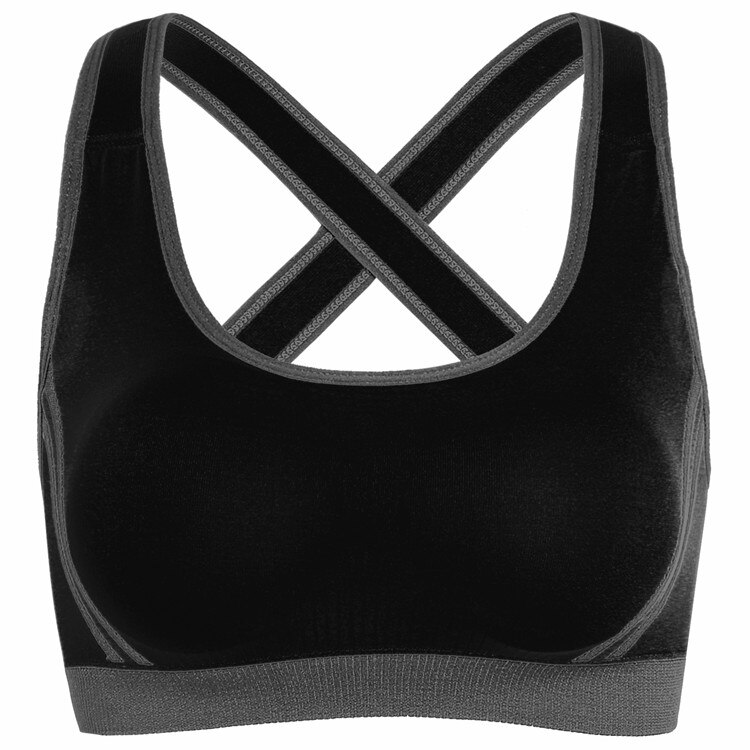Vrouwen Draadloze Moving Comfort Sportbeha: S / Black
