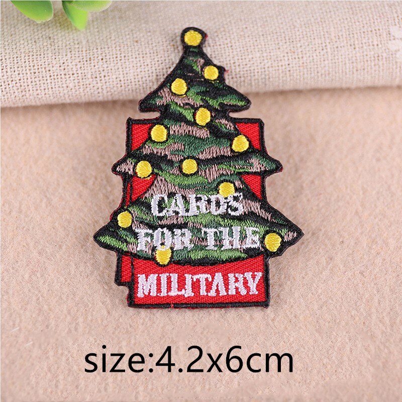 Cartoon Patch Ijzer Op Patches Voor Kleding Streep Kerstmissneeuwman Badges Geborduurd Patches Stickers Op Kleding Diy Applicaties: Gun Metal