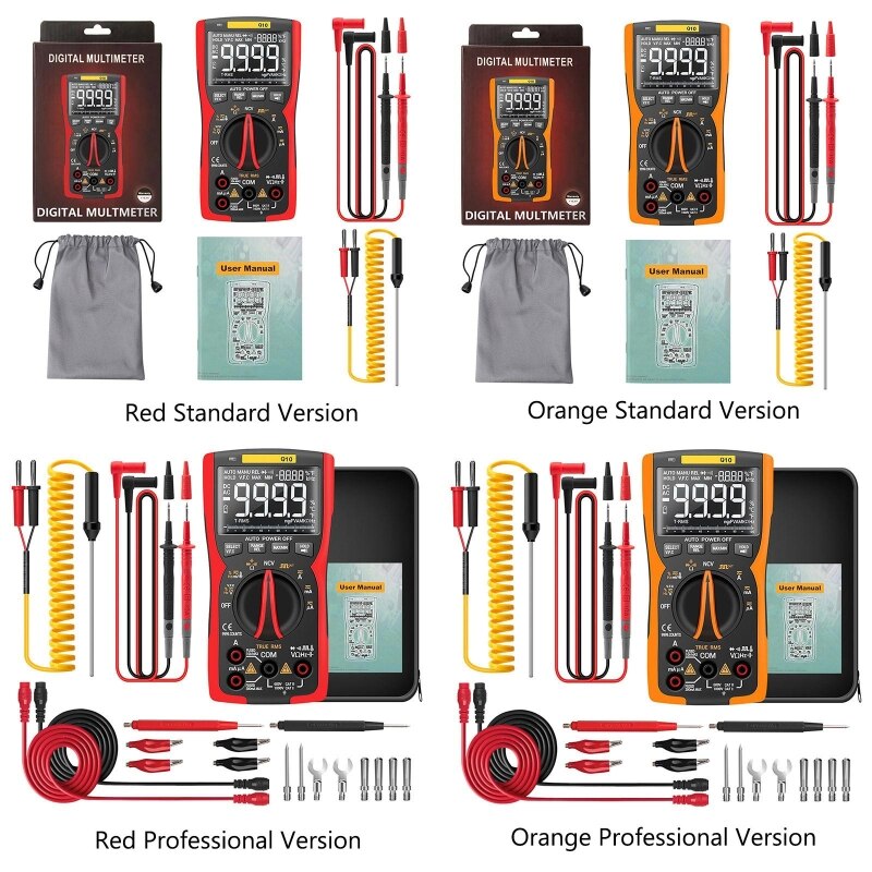 9999 Counts Digital Multimeter True RMS Analog LCR Meter Capacitor NCV Tester