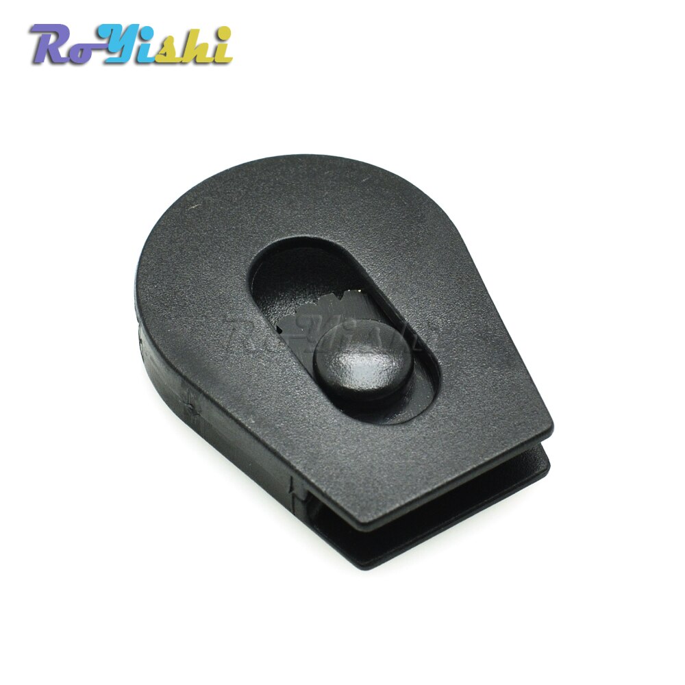50pcs/pack 1/8"(4mm)Cord Lock Ends Stopper Drawstring Sliding Plastic Wheel Pull-Strings Stopper For Shoe Cloth Bag