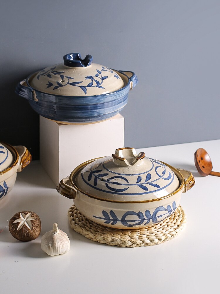 Japanese-Style Casserole/Stewpot Chinese Casseroles Soup POY Small Claypot Rice Casserole for Household Gas Stove