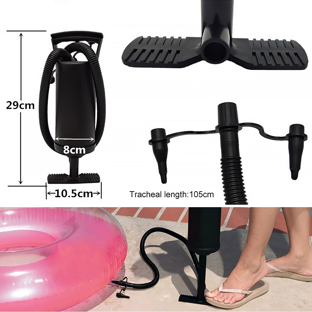 Foot Pump Toy Air pump Portable Foot Air pump Inflatable Accessories Mattress Boat Car Auto Air Inflatable Pump Camping Inflator