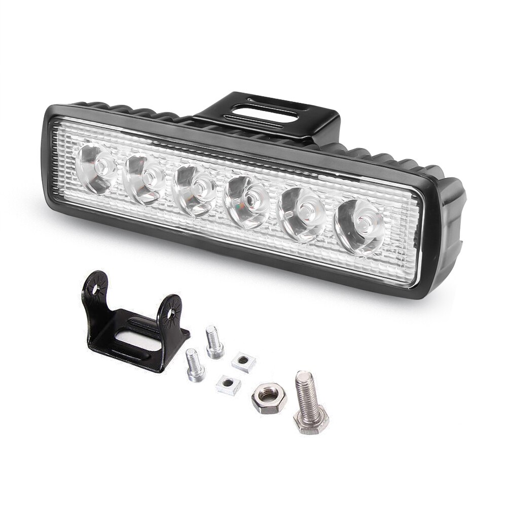 RIGIDON 2pcs Led Work Light, 6 inch 18W Led Work Light 12V 24V Floodlights Waterproof Led Light Bar for 4x4 Offroad Car Truck Tractor SUV Boat, 6000K Fog Lights