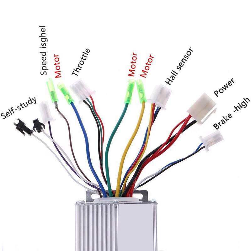 Brushless Motor Controller 36V/48V 350W Electric Bicycle E-Bike Scooter