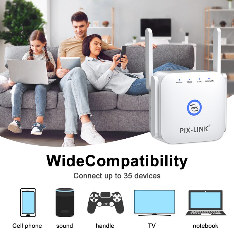 5G Wifi Repeater Wifi Signaal Versterker 5 Ghz Wireless Network Wifi Router 1200M Access Point Lange Range Extender wi-fi Booster