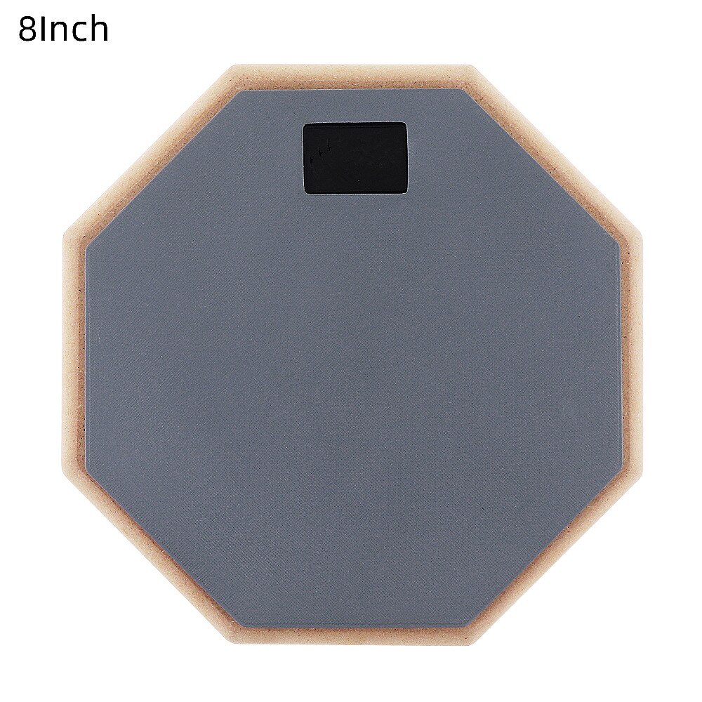 8 zoll Gummi Holz Dumm Trommel Anfänger Praxis Ausbildung Trommel Pad mit Stand / Stock Optional für Schlagzeug Instrumente Teile: nur 8Zoll grau Trommel
