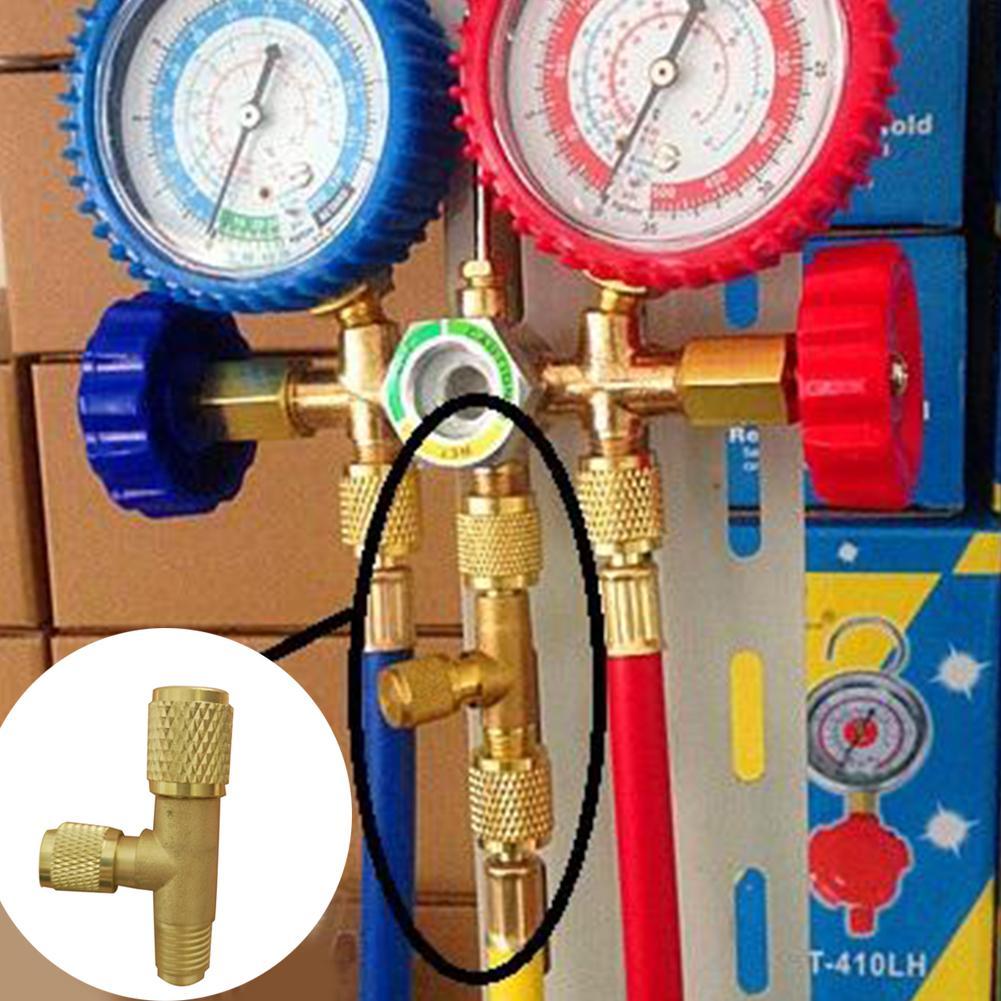 Válvula de escape refrigerante, válvula de purga de cobre lleno, válvula de descarga rápida, calibre de flúor, tubo de presión, escape J9D0