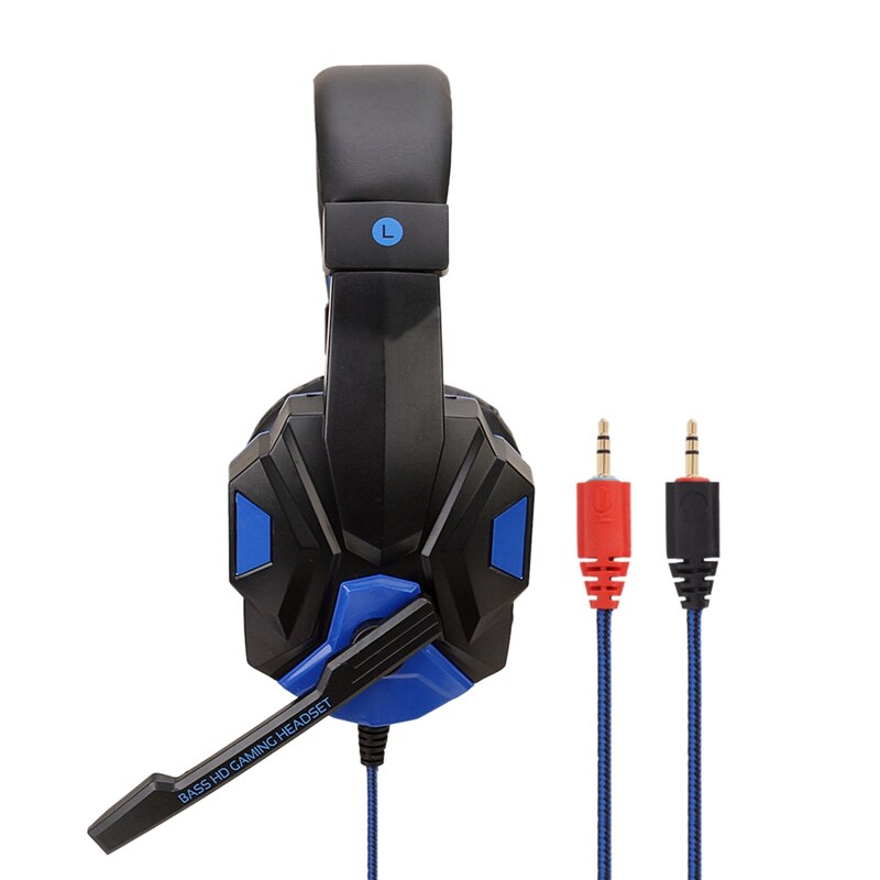 3.5mm jeux casques grand casque micro stéréo écouteurs basse profonde pour PC ordinateur Gamer ordinateur portable: Default Title