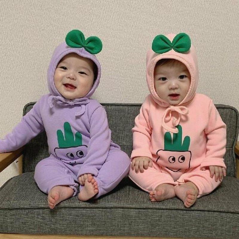 Herbst Baby-Karosserie Kleidung 0-24M Neugeborenen Mädchen Strampler Baumwolle Langarm Gesamt Outfits Kleidung Hütte Für freundlicher Baby Onesie