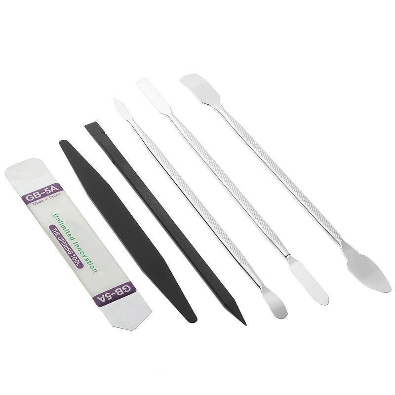 3/4/6pcs Universal Mobile Phone Repair Opening Tool Metal Spudger Kits Disassemble Crowbar Metal Steel Pry Phone Hand Tool Set: 6 Pcs