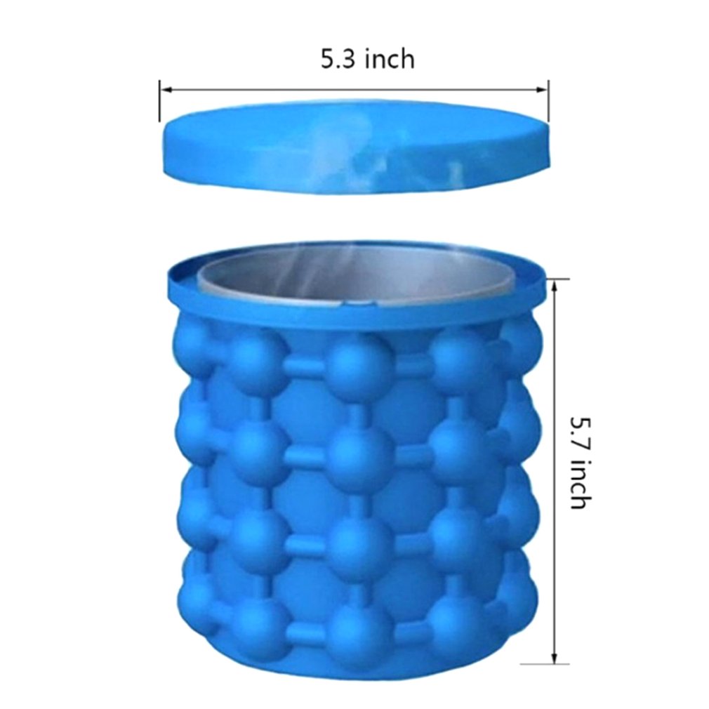 Silicone Ice Maker Fast Cold Ice Bucket Ice Storage Silicone Bucket