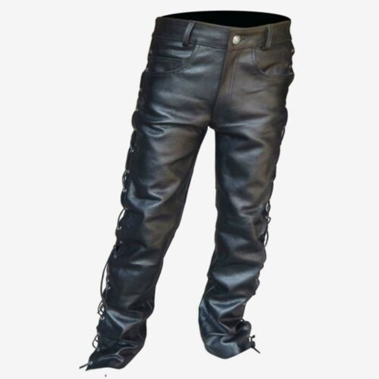 Plus size herreklær menns skinnbukser lokomotiv punkstil bukser for menn vinter herreklær pantalon homme